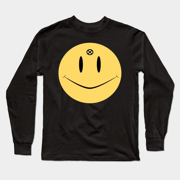 X Smiley Face Long Sleeve T-Shirt by sadfwer